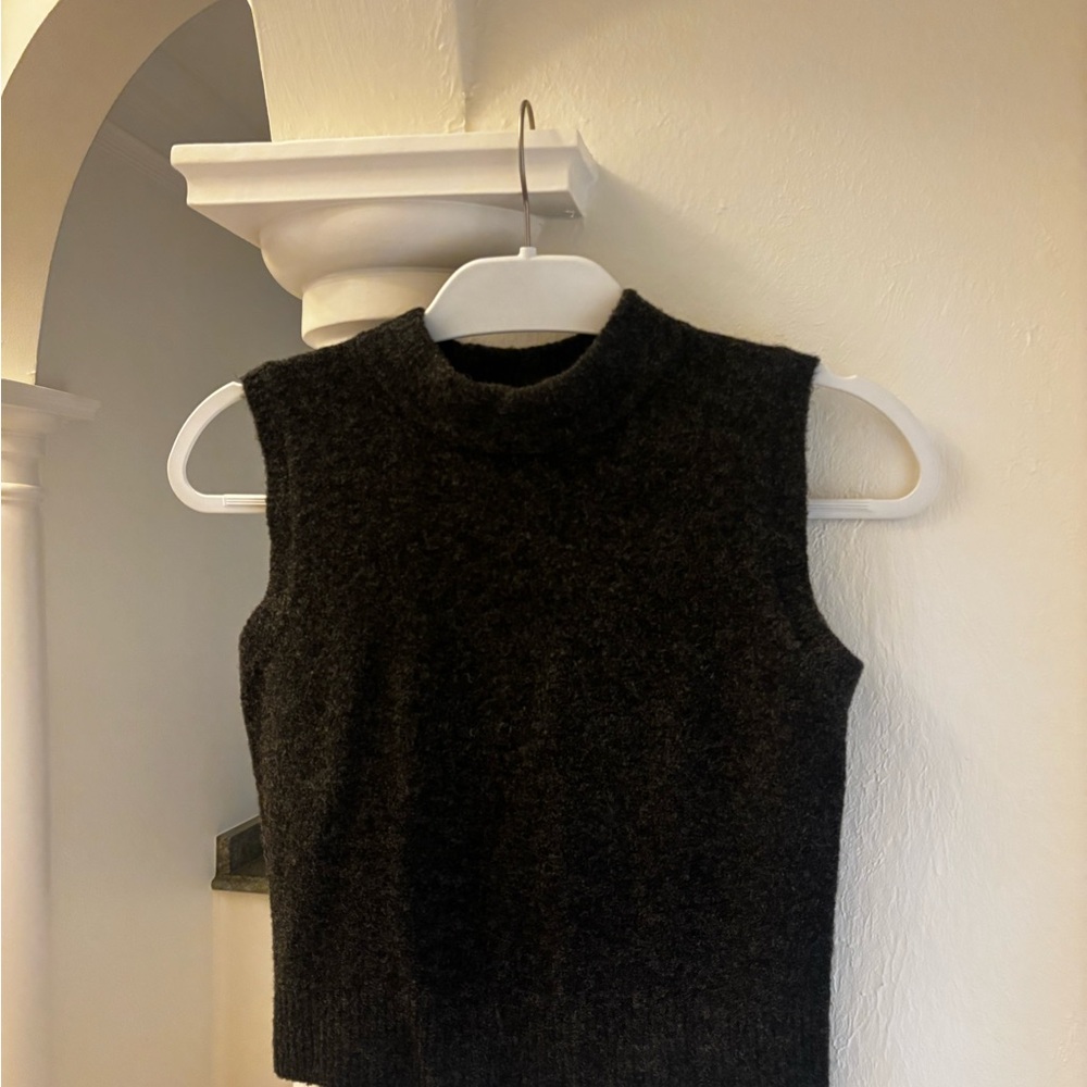 Zara Charcoal Knit Top